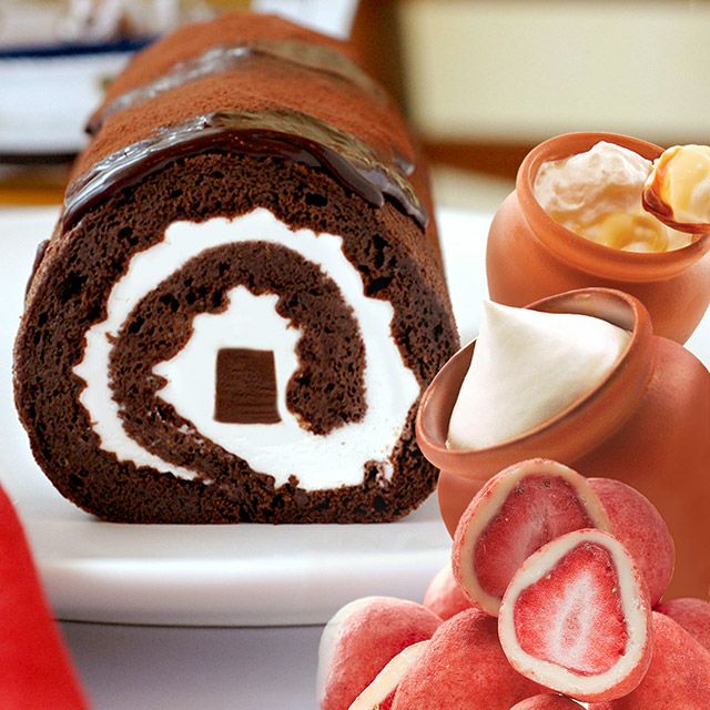 生チョコロールと壷プリンとセレブショコラのセット | 神戸フランツWEB本店